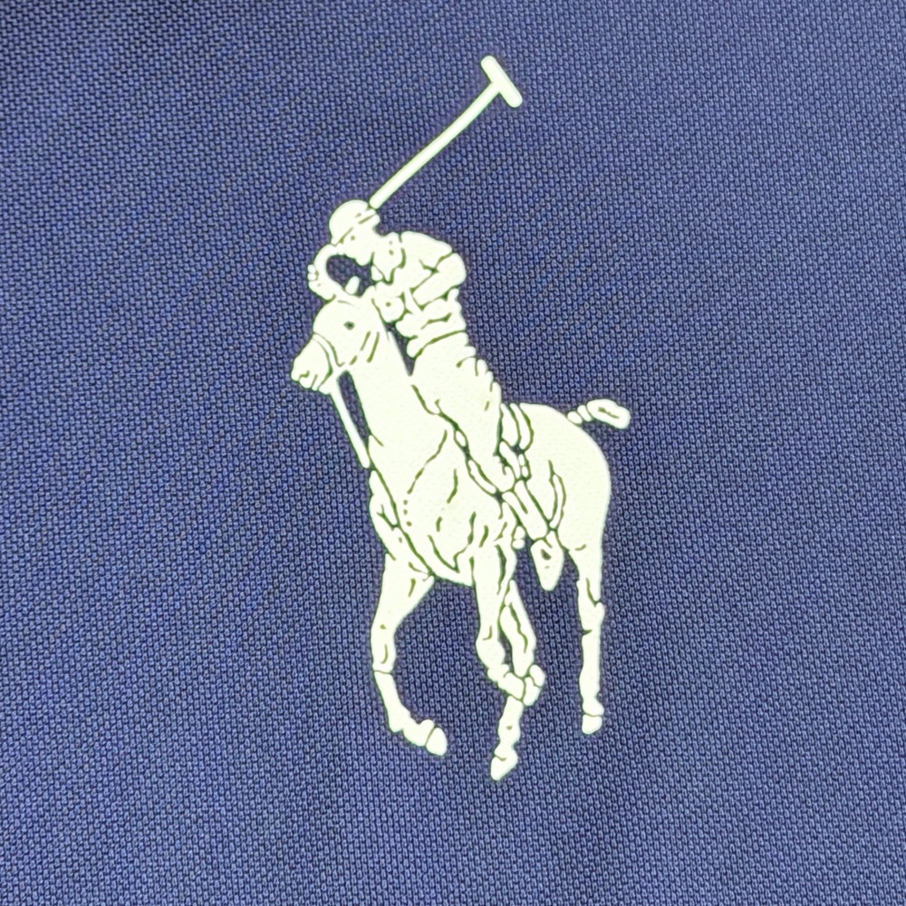 Polo Ralph Lauren US Open Polo Women L Navy Blue Excellent Big Pony Performance - Picture 2 of 16